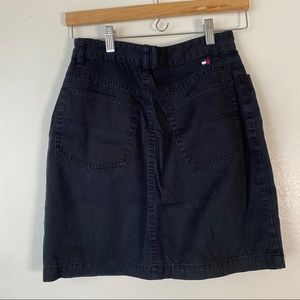 VTG Black Denim Tommy Hilfiger Mini Skirt